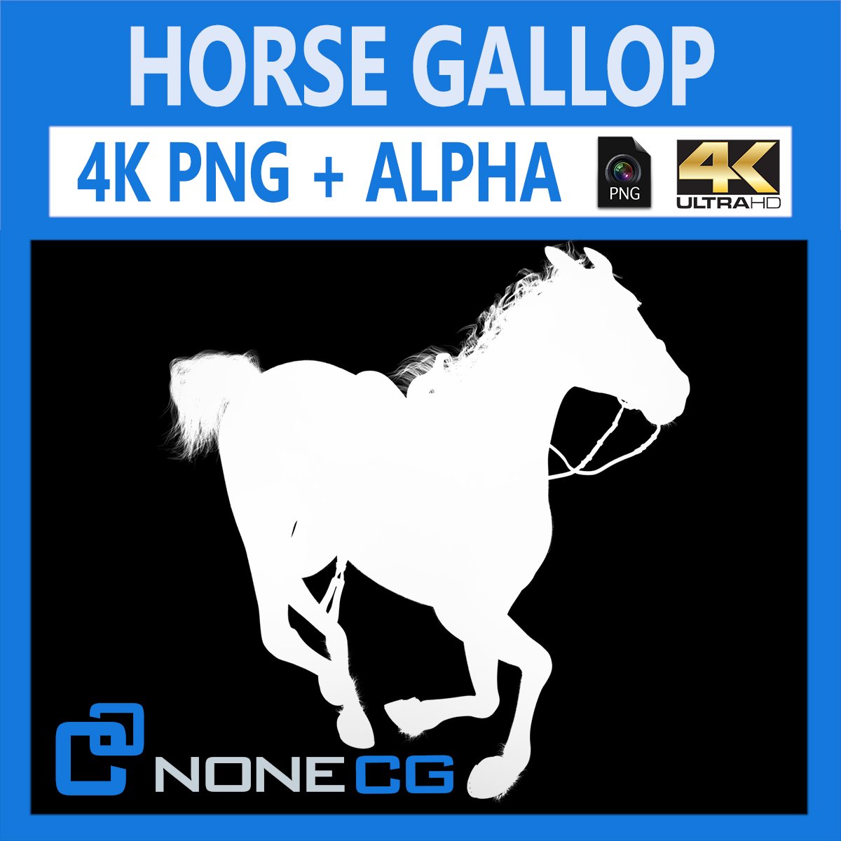 ▷ 3D Horse Gallop Silhouette » Download and buy 3D profestionnal models on  