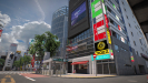Tokyo shibuya crossing 3d model kitbash