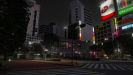 Tokyo shibuya crossing 3d model kitbash