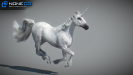 3d unicorn rigged and animated