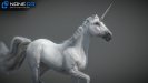 3d unicorn rigged and animated