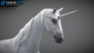 3d unicorn rigged and animated