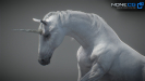 3d unicorn rigged and animated