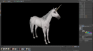 3d unicorn Cinema 4D