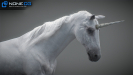 3d unicorn rigged and animated