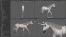 3d unicorn Maya