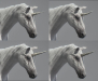 3d unicorn rigged and animated
