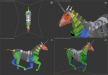3d unicorn 3ds Max
