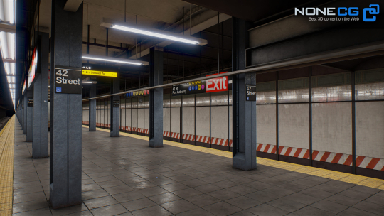 3D Times Square & 42st Subway & R211 Trains » Download and buy 3D ...