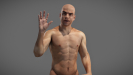 3D Anatomy Male Rigged Animated Maya 16
