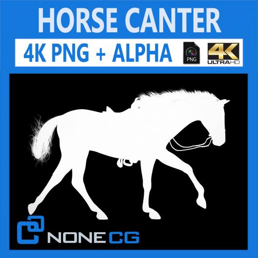 Cantering Horse Silhouette